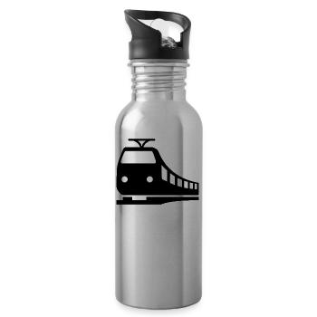 Zug - Trinkflasche mit integriertem Trinkhalm - Lightsilver - Rechts