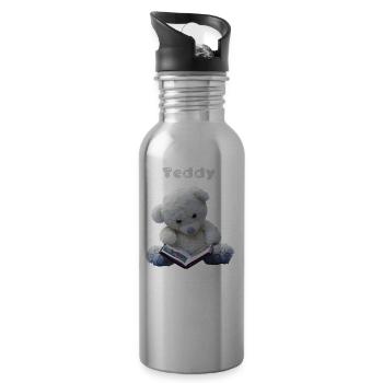 Teddy - Water bottle with straw - silver - Right