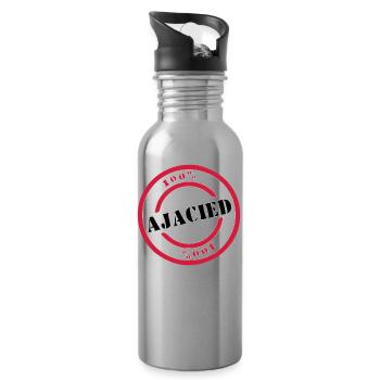 Ajaciet - Trinkflasche mit integriertem Trinkhalm - Lightsilver - Rechts