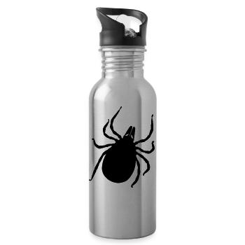 tick - Water bottle with straw - silver - Right