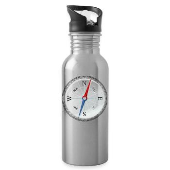 compass - Water bottle with straw - silver - Right