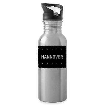 Hannover Kekse - Trinkflasche mit integriertem Trinkhalm - Lightsilver - Rechts
