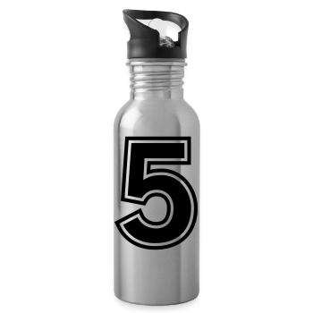 number_five - Gourde avec paille intégrée - argent clair - Droite