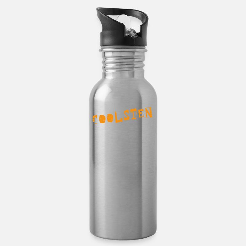 Die coolsten Frauen Traktor - Trinkflasche mit integriertem Trinkhalm - Lightsilver