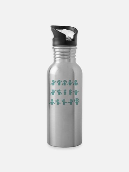 Shirt für Mathematiker und Lehrer - Trinkflasche mit integriertem Trinkhalm - Lightsilver