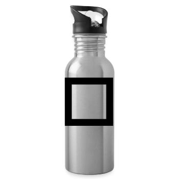 PLACES CLEAN CARRÉS - Gourde avec paille intégrée - argent clair - Droite