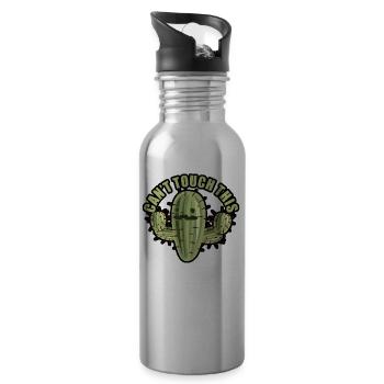 cant touch this - Water bottle with straw - silver - Right