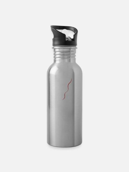 sehen - Trinkflasche mit integriertem Trinkhalm - 