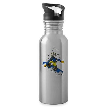 Djen snowboard Wana - garçon - Gourde avec paille intégrée - argent clair - Droite