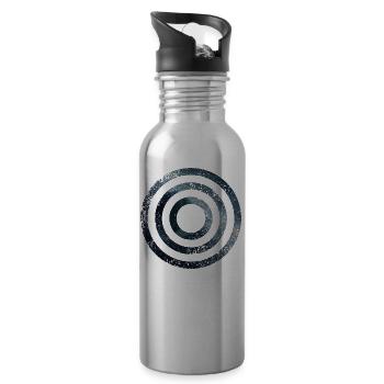 ESPACE CERCLES GRUNGE CERCLES - Gourde avec paille intégrée - argent clair - Droite