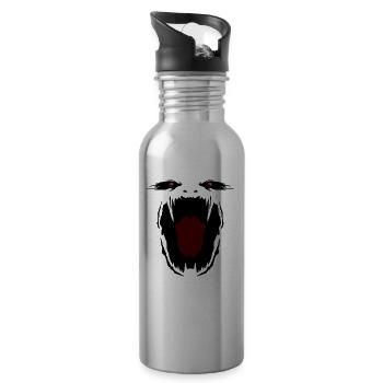 Monster - Trinkflasche mit integriertem Trinkhalm - Lightsilver - Rechts