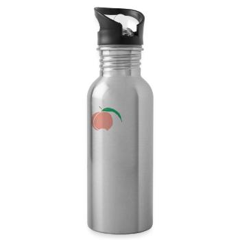 Freak, Peachy, Attitude, Pissed Off, Trait - Water bottle with straw - silver - Right