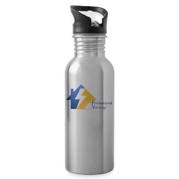 Photovoltaik = Professionell Versorgt - Trinkflasche mit integriertem Trinkhalm - Lightsilver - Rechts