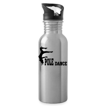 Life Is Better When You Pole Dance - Water bottle with straw - silver - Right