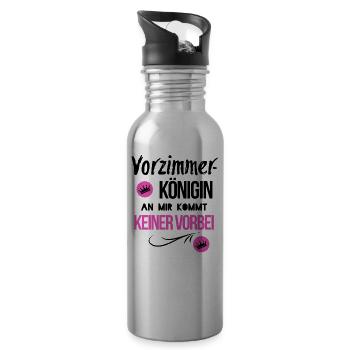 Anteroom office - Water bottle with straw - silver - Right