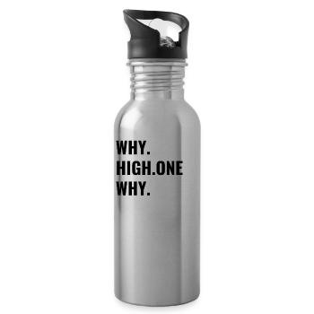 Fonetikler - Why Hayvan, Vay Hayvan - Trinkflasche mit integriertem Trinkhalm - Lightsilver - Rechts