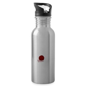 Komme was WOLLE - Trinkflasche mit integriertem Trinkhalm - Lightsilver - Rechts