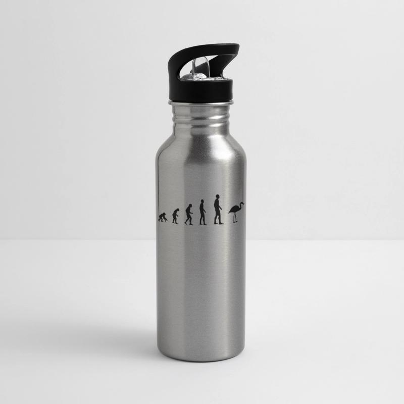 Trinkflasche mit integriertem Trinkhalm