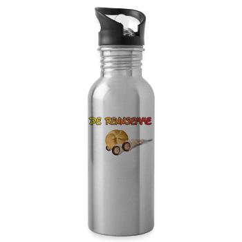 De Rennsemme Rennsemmel Geschenk Geschenkidee - Trinkflasche mit integriertem Trinkhalm - Lightsilver - Rechts