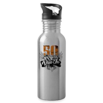 Ride on - 50 years - Water bottle with straw - silver - Right