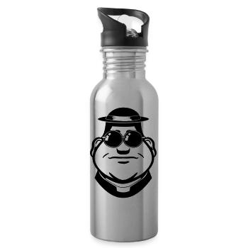 Face Pastor sunglasses - Water bottle with straw - silver - Right