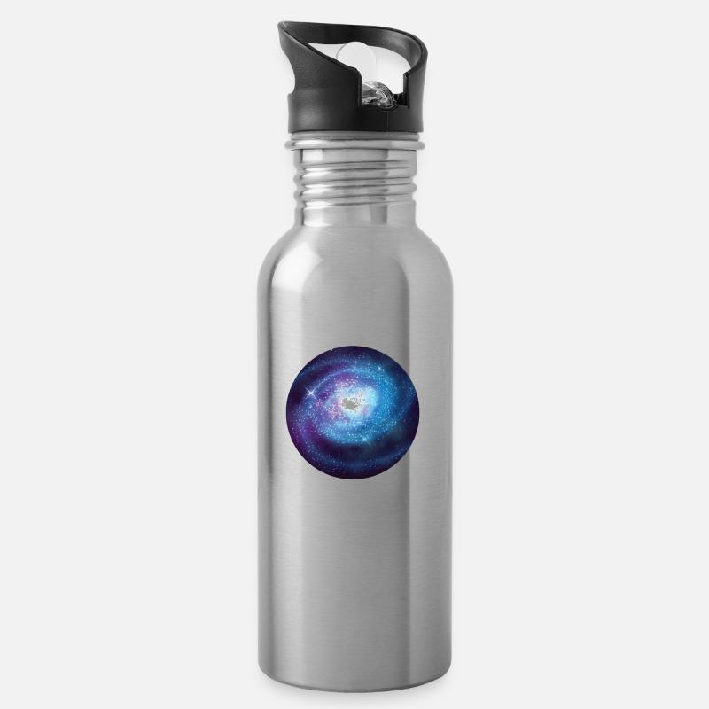 Supernova Lustiger Spruch Physik Weltall Geschenk - Trinkflasche mit integriertem Trinkhalm - Lightsilver