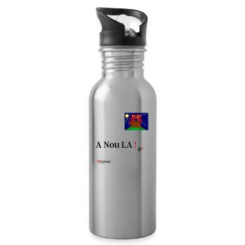 A Nou LA ! Réyoné - Gourde avec paille intégrée - argent clair - Droite
