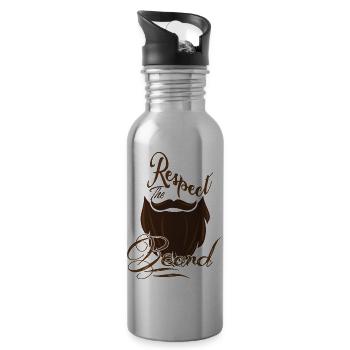 Beard - Water bottle with straw - silver - Right
