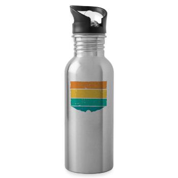 Schwimmen Trainer, Coaches Schwimmerin Schwimmer - Trinkflasche mit integriertem Trinkhalm - Lightsilver - Rechts