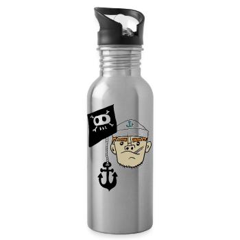 Matros St pauli - Trinkflasche mit integriertem Trinkhalm - Lightsilver - Rechts