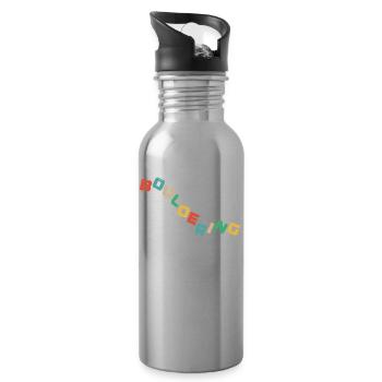 Bouldering, climbing Free climbing Climbing Hall - Water bottle with straw - silver - Right