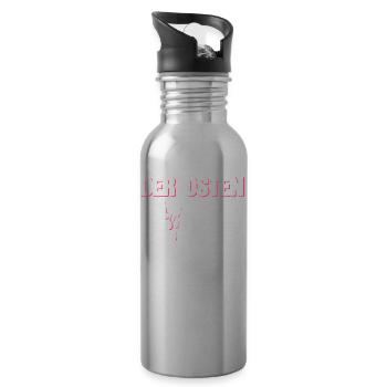Punk Rock Pogo Anarchie Punks Punk Rocker Punk - Trinkflasche mit integriertem Trinkhalm - Lightsilver - Rechts