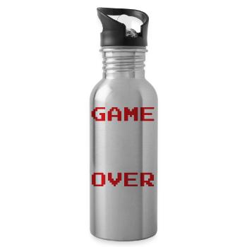 Rumbling YAA Man Groom Bachelor Party - Water bottle with straw - silver - Right