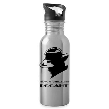 Mein Name ist Hampfri..., Hampfri Bogaht - Trinkflasche mit integriertem Trinkhalm - Lightsilver - Rechts