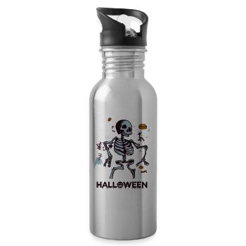 Halloween - Water bottle with straw - silver - Right