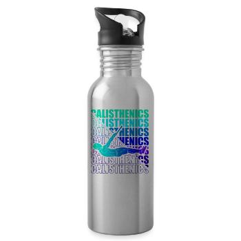 Motocross Enduro Motorcycle Freestyle Extreme Sport - Water bottle with straw - silver - Right
