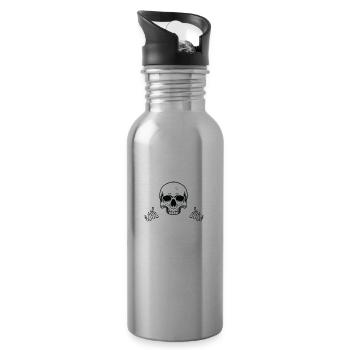 Drummers Drummers Drummers Drummers - Water bottle with straw - silver - Right