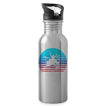 Drummers Drummers Drummers Drummers - Water bottle with straw - silver - Right