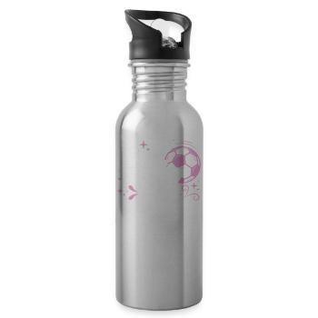 Women's Soccer, Women's Soccer, Women's Soccer - Water bottle with straw - silver - Right
