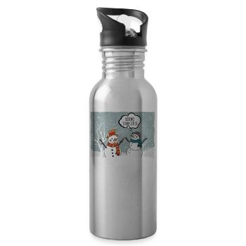 Science, Nerd, Physics, Student, Jokes, Geek - Water bottle with straw - silver - Right