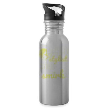 Coiffeur Coiffeur Coiffeur Coiffeur - Gourde avec paille intégrée - argent clair - Droite