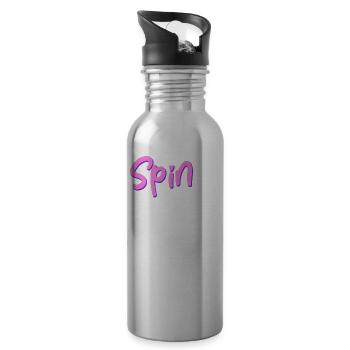 Pole Dance Dancer, Pole Dancing, Pole Dancing - Water bottle with straw - silver - Right