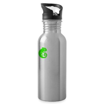 Bouldering, climbing, free climbing Chameleon Boulder - Water bottle with straw - silver - Right