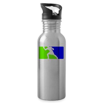 Boxen Martial Arts Boxing Box Club Boxer - Water bottle with straw - silver - Right