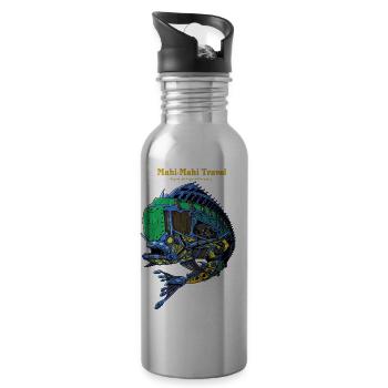 Mahi-mahi travel - Gourde avec paille intégrée - argent clair - Droite