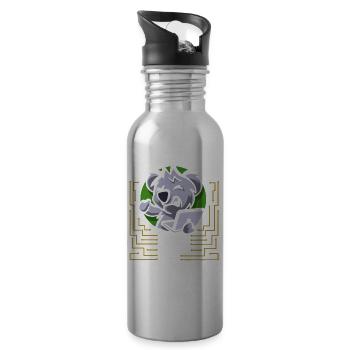 IT Geek, Accessoires PC Périphériques de stockage Evolution - Gourde avec paille intégrée - argent clair - Droite