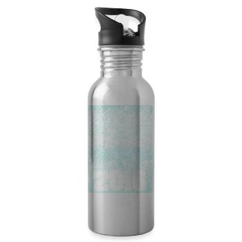 2016 - Water bottle with straw - silver - Right