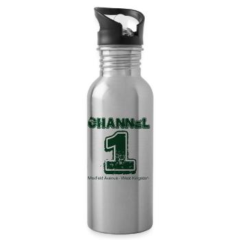 Canal 1 - Avenue Maxfield - Gourde avec paille intégrée - argent clair - Droite
