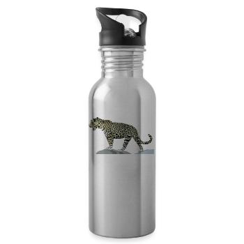 jaguar - Water bottle with straw - silver - Right