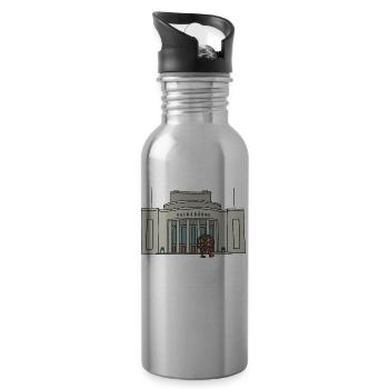 Volksbühne de Berlin c - Gourde avec paille intégrée - argent clair - Droite